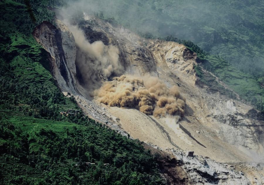 Landslide Damage